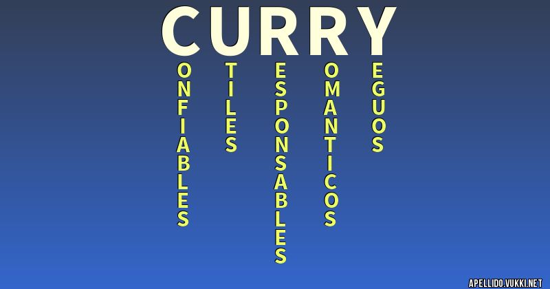 significado del apellido curry