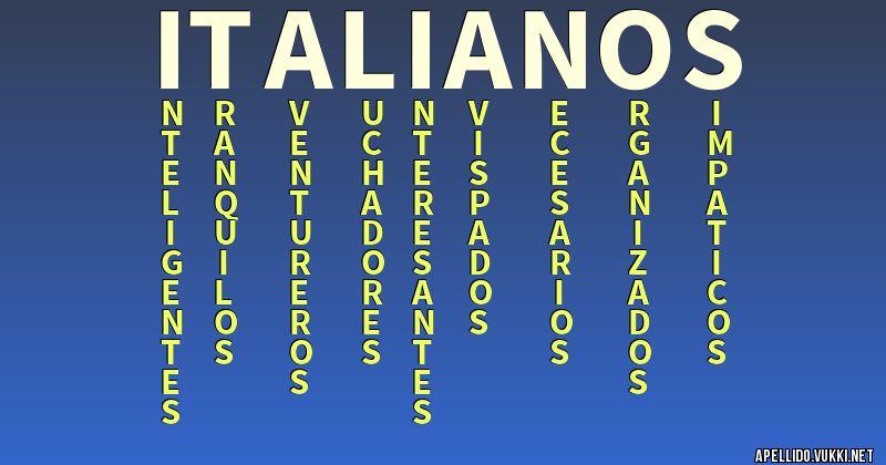 Significado Del Apellido Italianos Significados De Los Apellidos