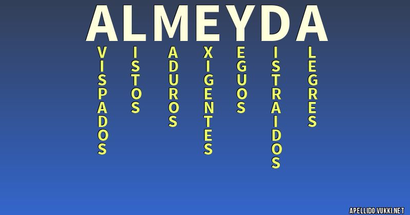 Significado del apellido almeyda