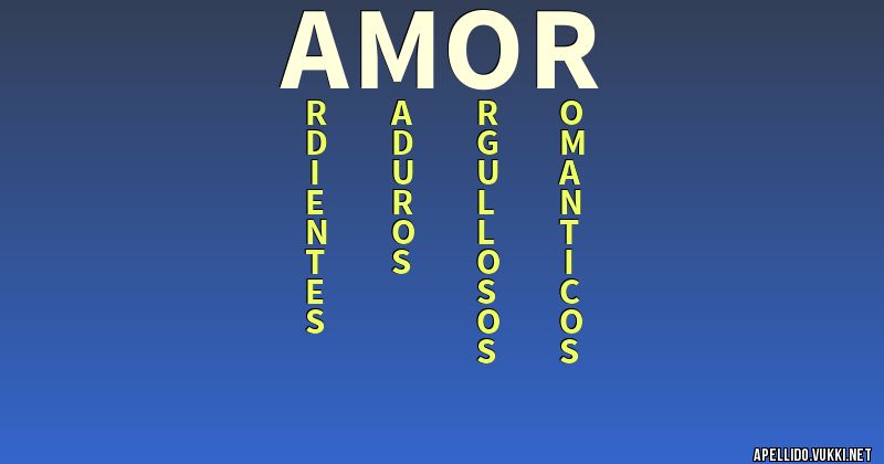 Significado del apellido amor