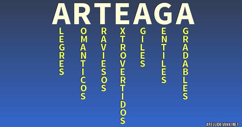 Significado del apellido arteaga