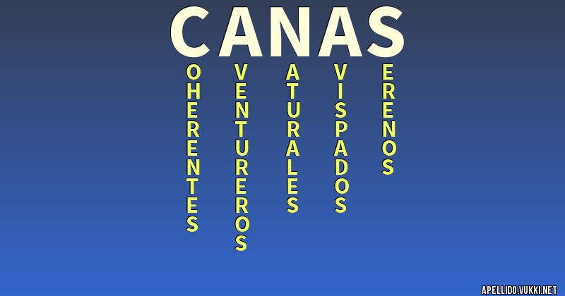 Significado del apellido cañas