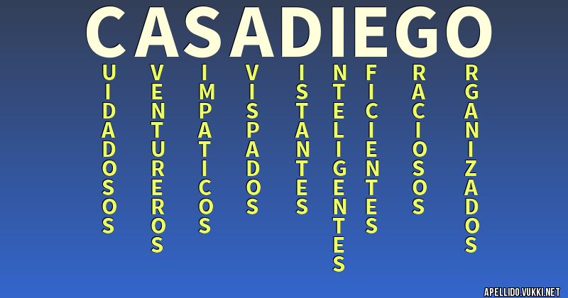 Significado del apellido casadiego