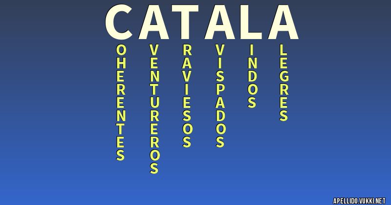 Significado del apellido catalá