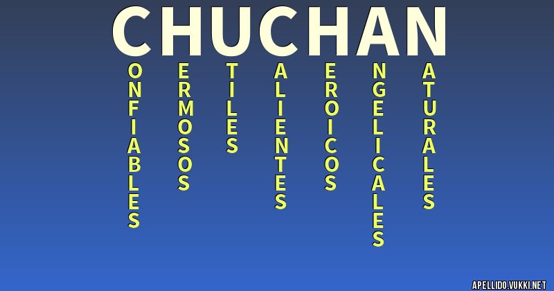 Significado del apellido chuchÃ³n