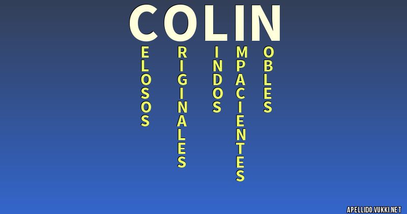 Significado del apellido colin - Significados de los apellidos