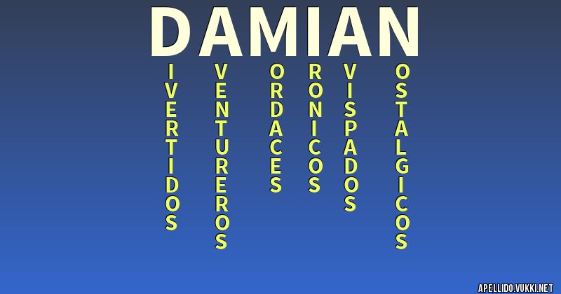 Significado del apellido damian