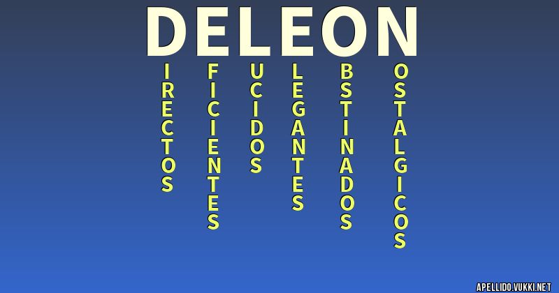 Significado del apellido de león