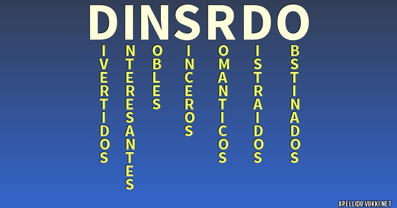 Significado del apellido di nsrdo