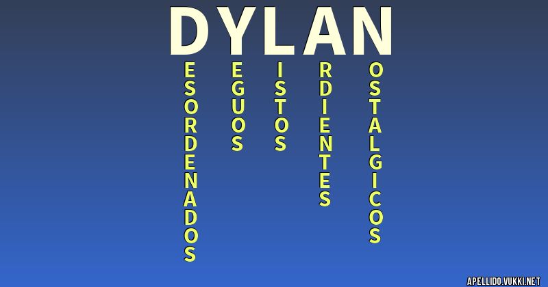 Significado del apellido dylan