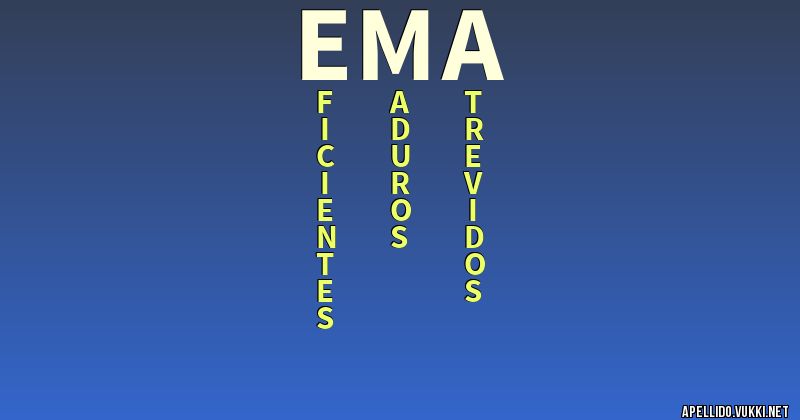 Significado del apellido ema