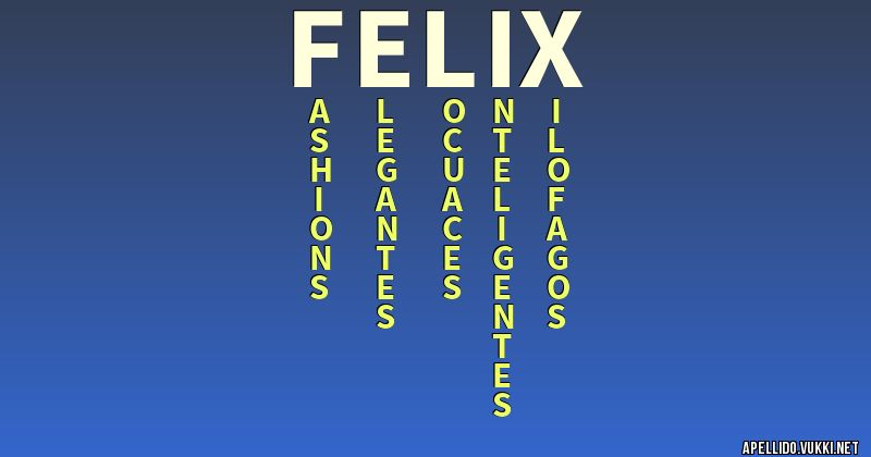 Significado del apellido félix
