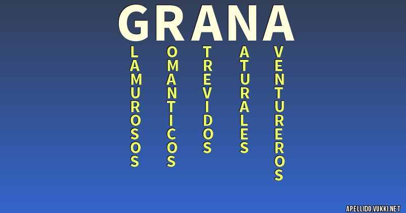 Significado del apellido graña