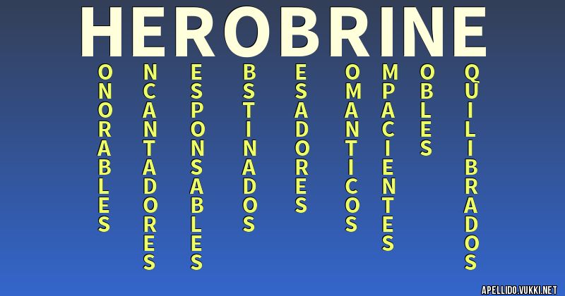 Significado del apellido herobrine