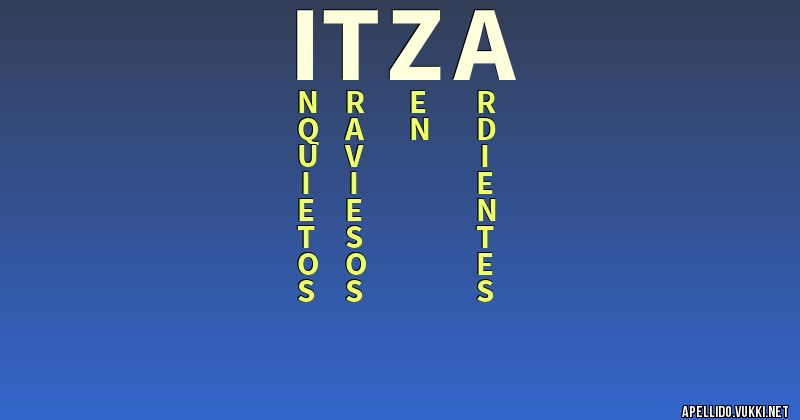 Significado del apellido itza - Significados de los apellidos