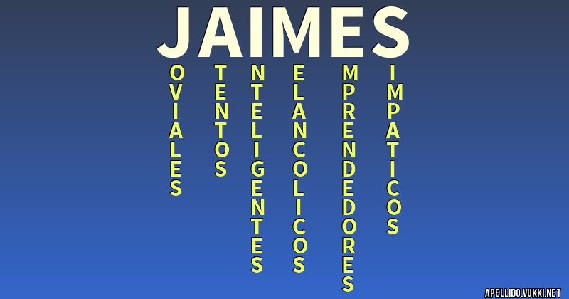 Significado del apellido jaimes