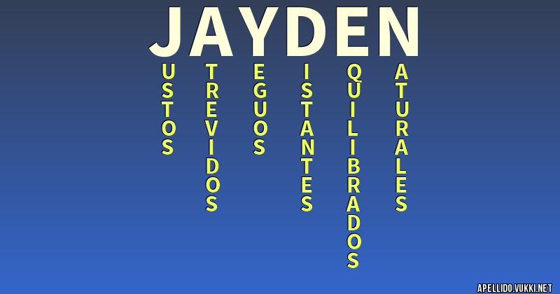 Significado del apellido jayden