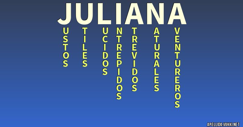 Significado del apellido juliana