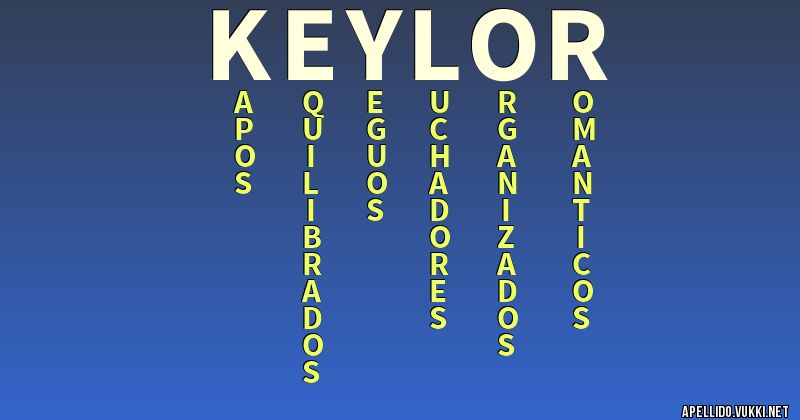 Keyler Significado del apellido keylor - Significados de los apellidos