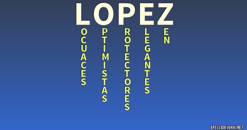 Significado del apellido lÓpez