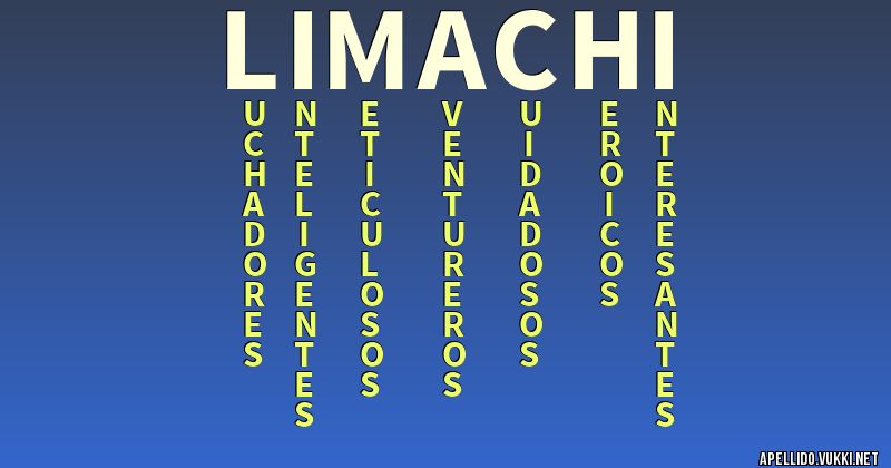 Significado del apellido limachi