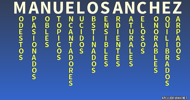 De Donde Proviene El Apellido Sanchez