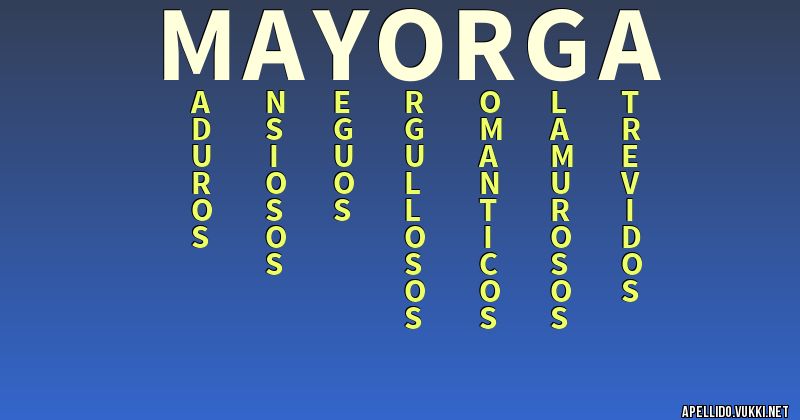 Significado del apellido mayorga