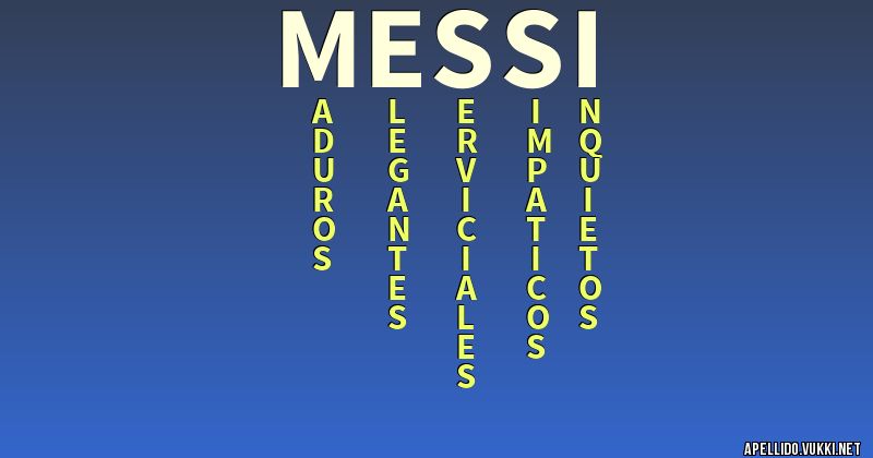 Significado del apellido messi