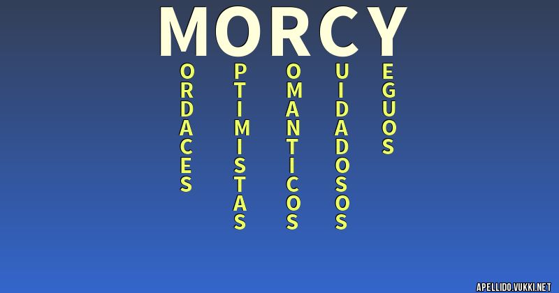 Significado del apellido morcy