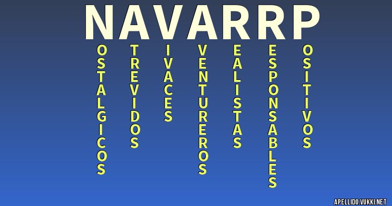 Significado del apellido navarrp