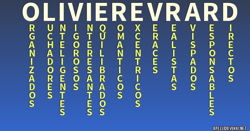 Significado del apellido olivierevrard