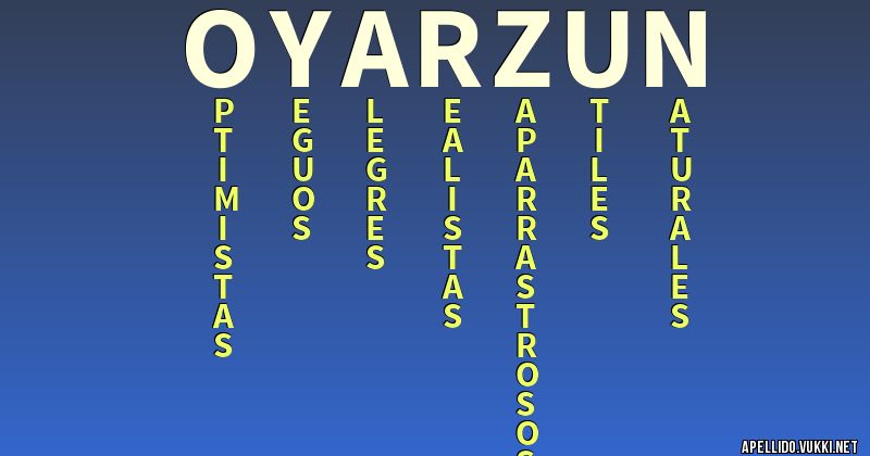 Significado del apellido oyarzun Significados de los apellidos