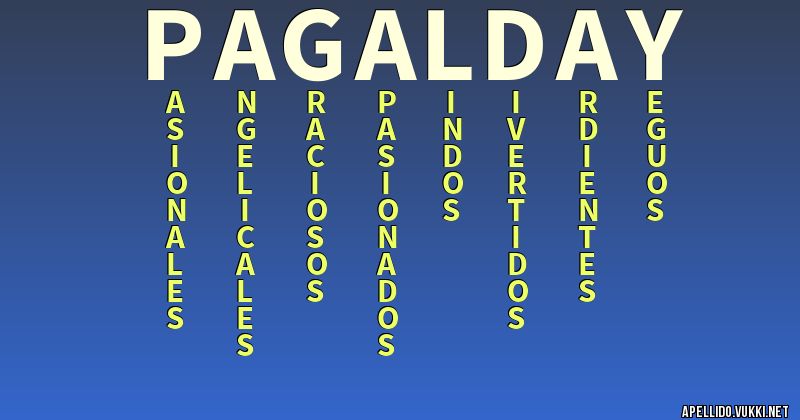 Significado del apellido pagalday