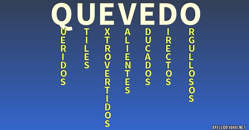 Significado del apellido quevedo
