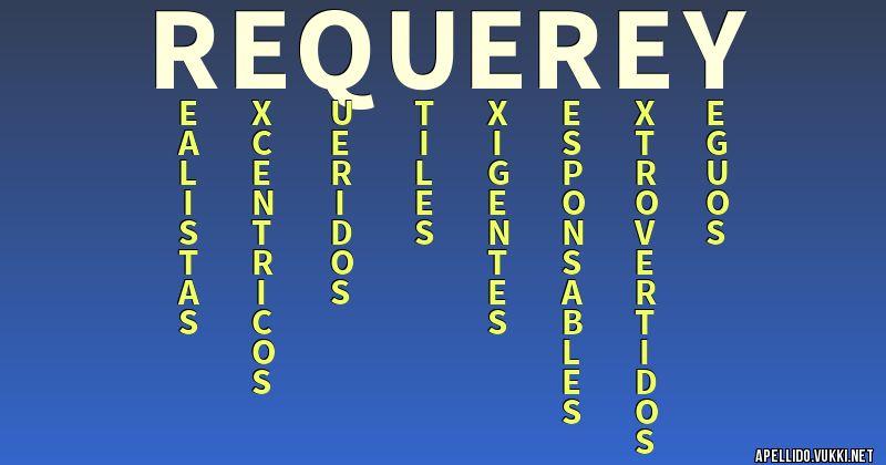 Significado del apellido requerey