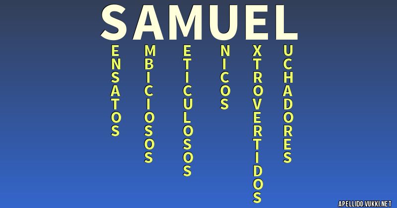 Significado del apellido samuel