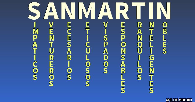 Significado del apellido san martin