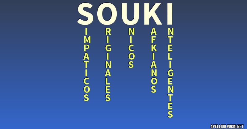 Significado del apellido souki