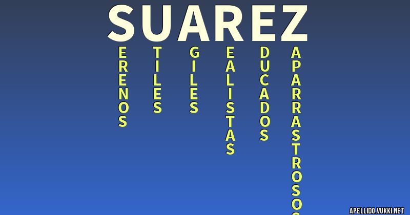 Significado del apellido suarez