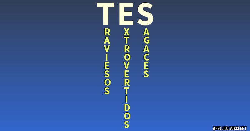 Significado del apellido tes - Significados de los apellidos