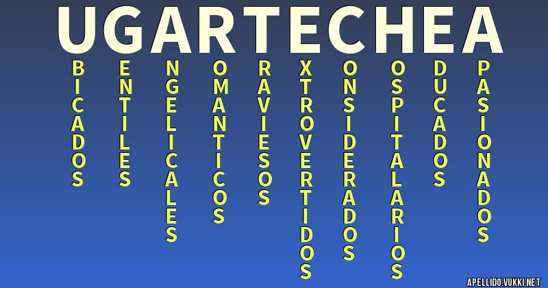 Significado del apellido ugartechea - Significados de los apellidos