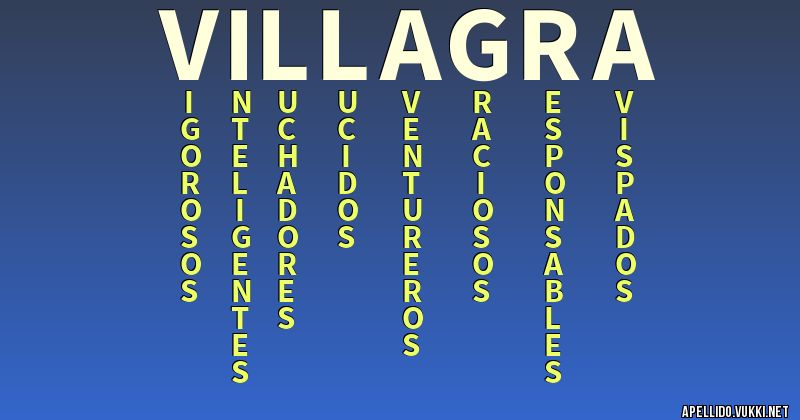Significado del apellido villagra