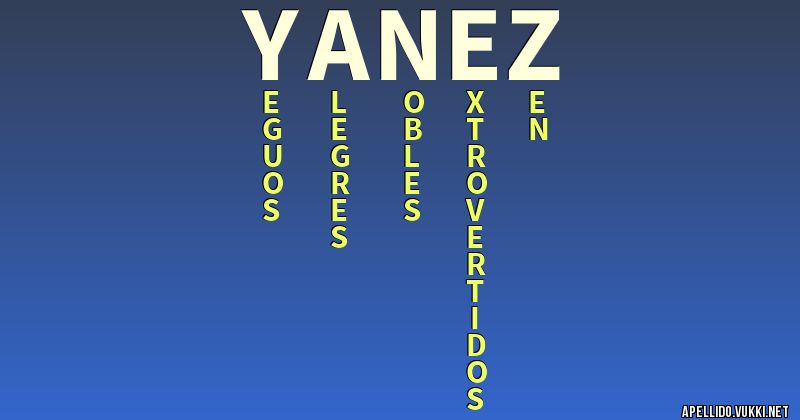 Significado del apellido yañez