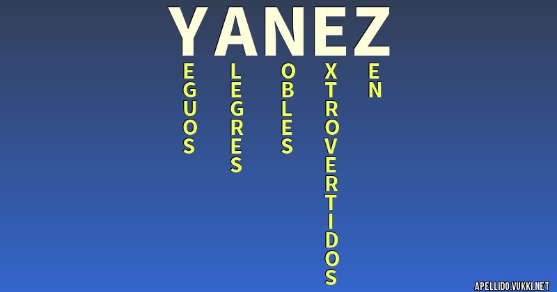 Significado del apellido yanez