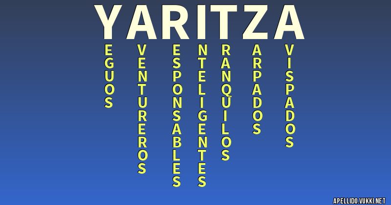 Que Significa El Nombre De Yaritza apellido.vukki.net